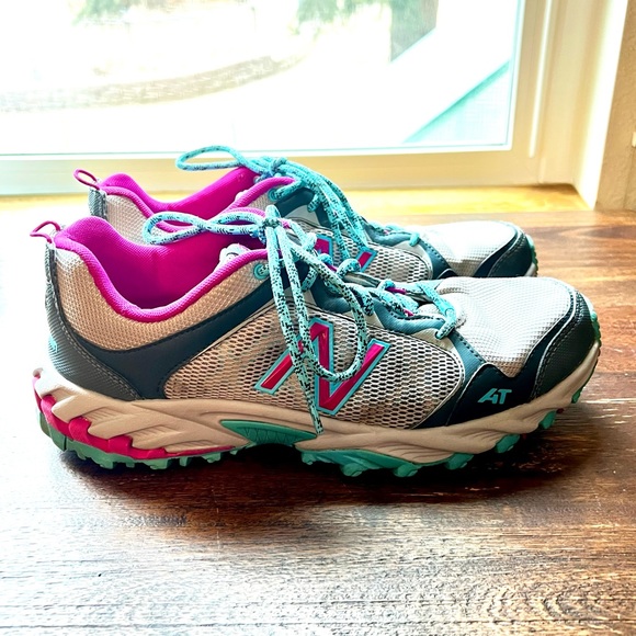 New Balance Trail 612 All Terrain Gray & Pink Running Hiking Shoes Size 10 - Picture 7 of 12